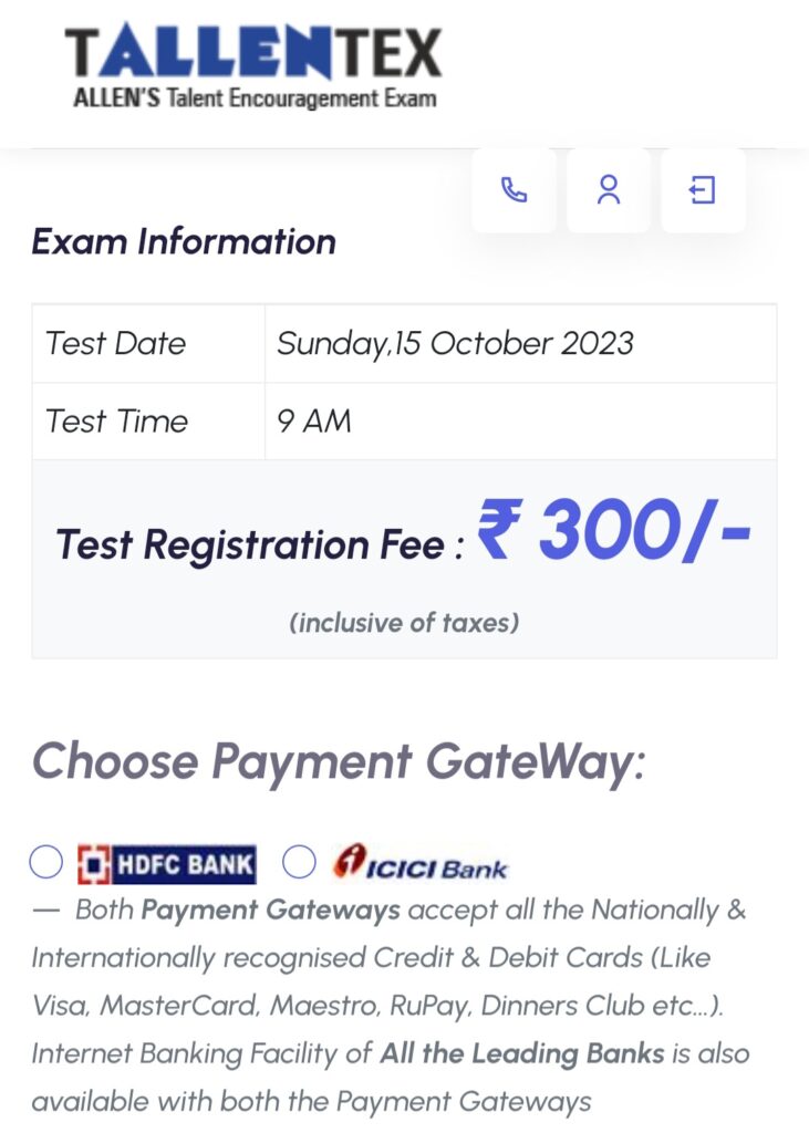 tallentex registration fee